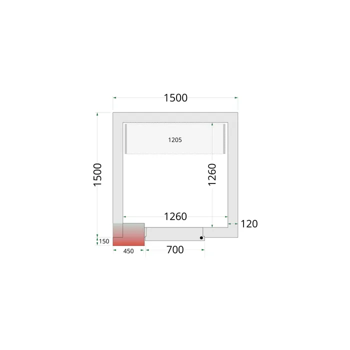 Chambre Réfrigéré Négatif 151522 Tefcold 