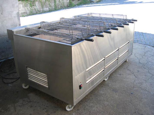 [FTH-BCCHR25910] Barbecue Charbon de Bois à la Portugaise 10 Grilles Rotatifs 1 Fixe